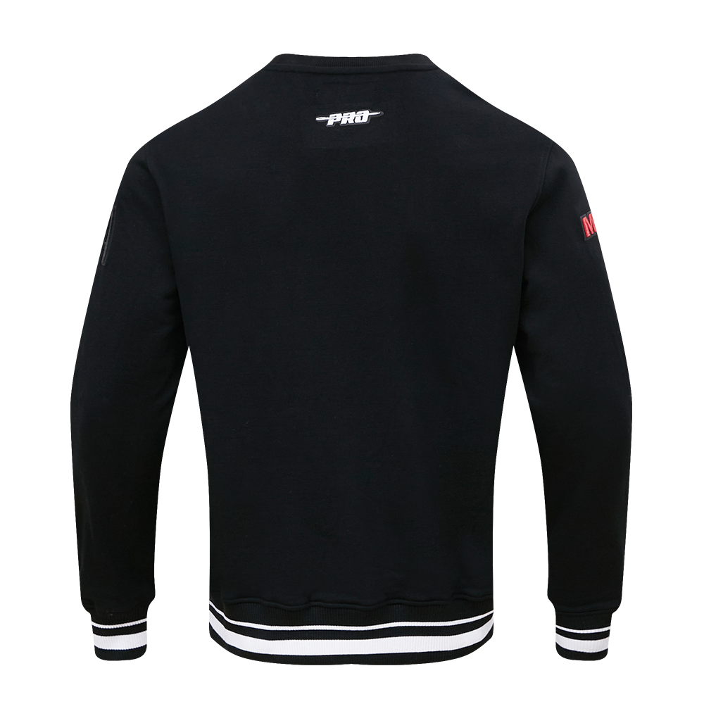 NBA MIAMI HEAT MASHUP MEN'S RIB CREWNECK (BLACK)