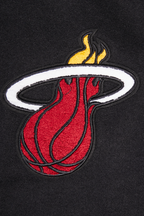 NBA MIAMI HEAT SCRIPT TAIL BLOUSON COLLÉGIAL POUR HOMME (NOIR)