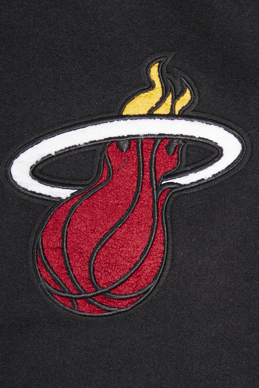 NBA MIAMI HEAT SCRIPT TAIL BLOUSON COLLÉGIAL POUR HOMME (NOIR)