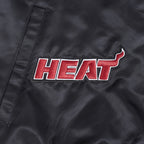 NBA MIAMI HEAT BEST OF MEN'S RIB SATIN JACKET (BLACK)