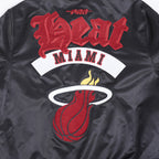 NBA MIAMI HEAT BEST OF MEN'S RIB SATIN JACKET (BLACK)