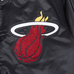 NBA MIAMI HEAT BEST OF MEN'S RIB SATIN JACKET (BLACK)
