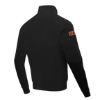 NBA MIAMI HEAT CLASSIC VESTE D'ENTRAÎNEMENT EN MAILLE DOUBLE POUR HOMME (NOIR)