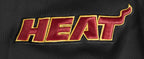 NBA MIAMI HEAT CLASSIC VESTE D'ENTRAÎNEMENT EN MAILLE DOUBLE POUR HOMME (NOIR)