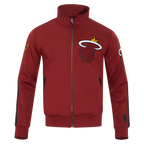 NBA MIAMI HEAT CLASSIC MEN'S DK TRACK JACKET (CARDINAL RED/BLACK)