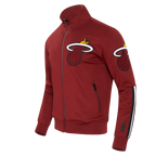 NBA MIAMI HEAT CLASSIC MEN'S DK TRACK JACKET (CARDINAL RED/BLACK)