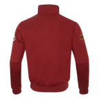 NBA MIAMI HEAT CLASSIC MEN'S DK TRACK JACKET (CARDINAL RED/BLACK)