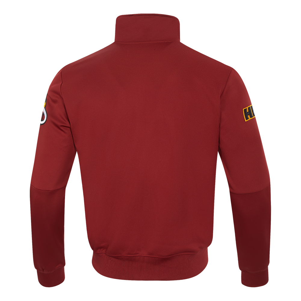 NBA MIAMI HEAT CLASSIC MEN'S DK TRACK JACKET (CARDINAL RED/BLACK)