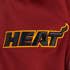 NBA MIAMI HEAT CLASSIC MEN'S DK TRACK JACKET (CARDINAL RED/BLACK)