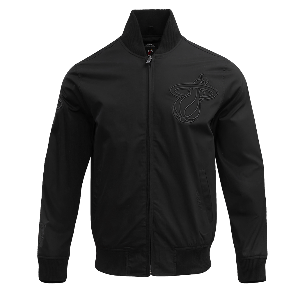 NBA MIAMI HEAT NEUTRAL BLOUSON EN SERGÉ POUR HOMME (NOIR)