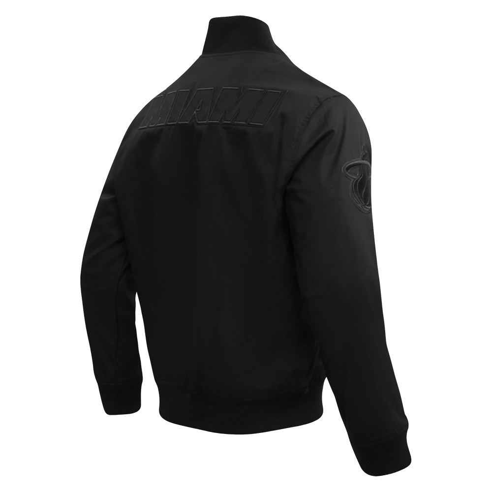 NBA MIAMI HEAT NEUTRAL BLOUSON EN SERGÉ POUR HOMME (NOIR)