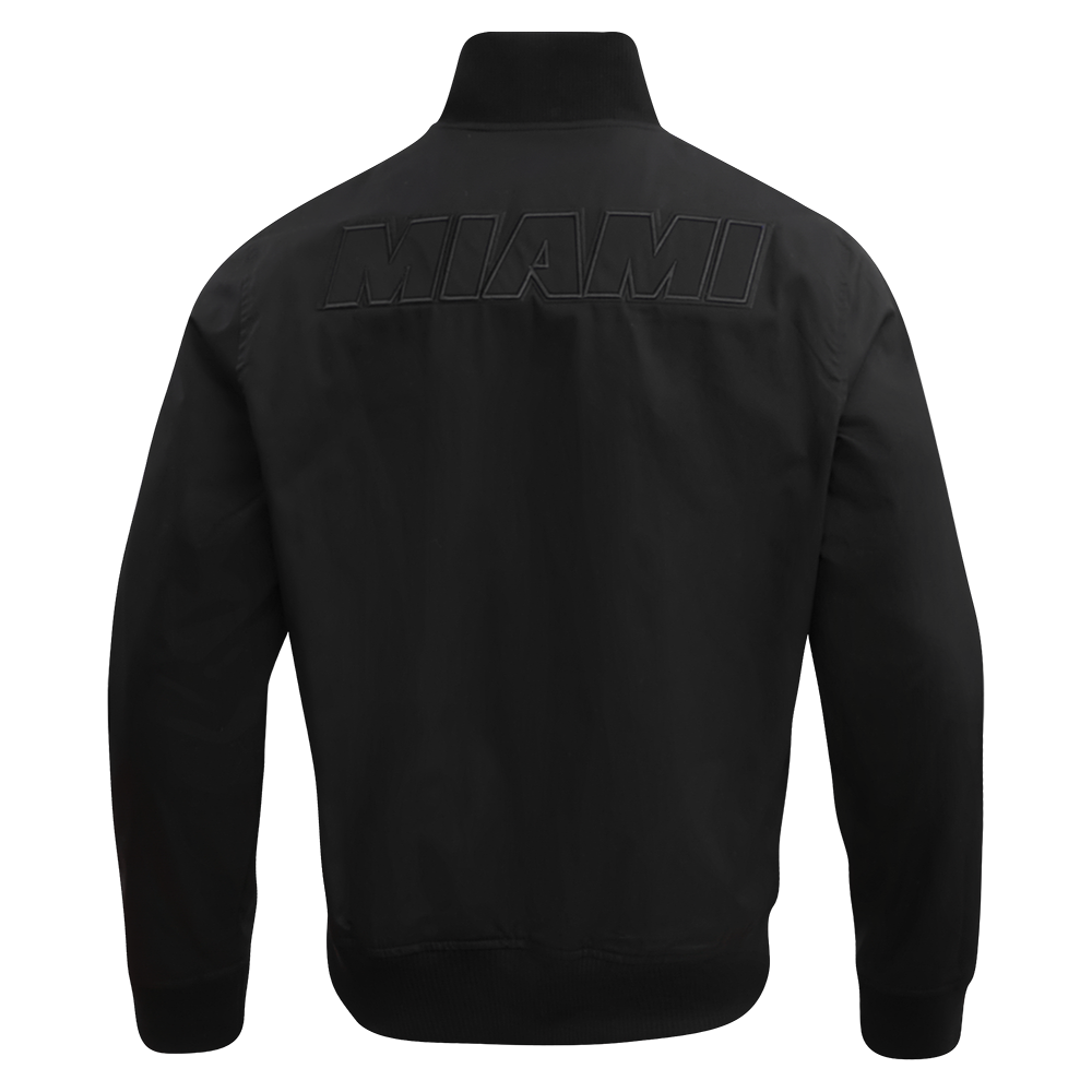 NBA MIAMI HEAT NEUTRAL BLOUSON EN SERGÉ POUR HOMME (NOIR)