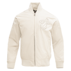 NBA MIAMI HEAT NEUTRAL MEN'S  TWILL JACKET (EGGSHELL)