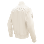 NBA MIAMI HEAT NEUTRAL MEN'S  TWILL JACKET (EGGSHELL)