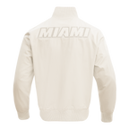 NBA MIAMI HEAT NEUTRAL MEN'S  TWILL JACKET (EGGSHELL)