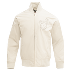 NBA MIAMI HEAT NEUTRAL MEN'S  TWILL JACKET (EGGSHELL)