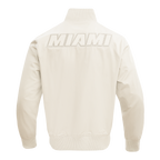 NBA MIAMI HEAT NEUTRAL MEN'S  TWILL JACKET (EGGSHELL)