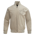 NBA MIAMI HEAT NEUTRAL MEN'S  TWILL JACKET (TAUPE)