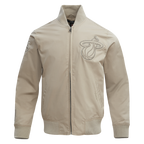 NBA MIAMI HEAT NEUTRAL MEN'S  TWILL JACKET (TAUPE)