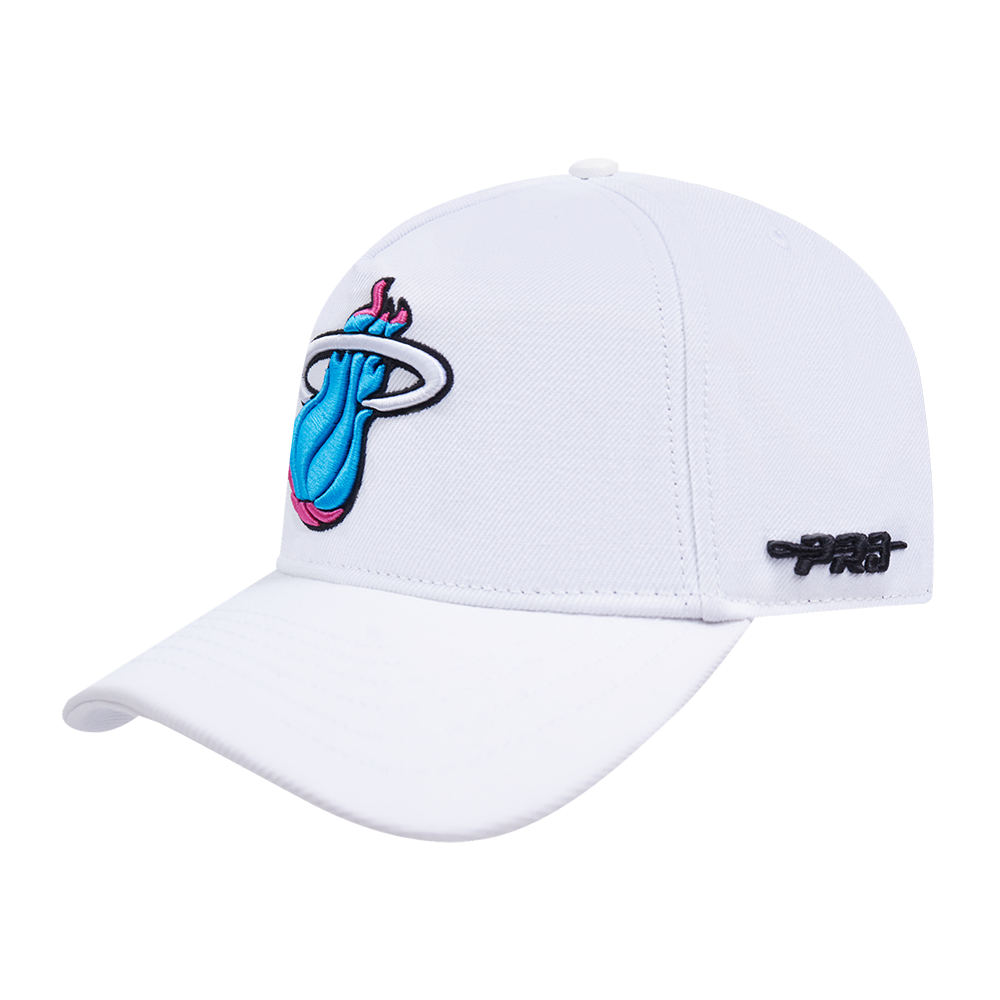 NBA MIAMI HEAT VICE CITY EDITION 24-25 PINCH FRONT SNAPBACK HAT (WHITE)