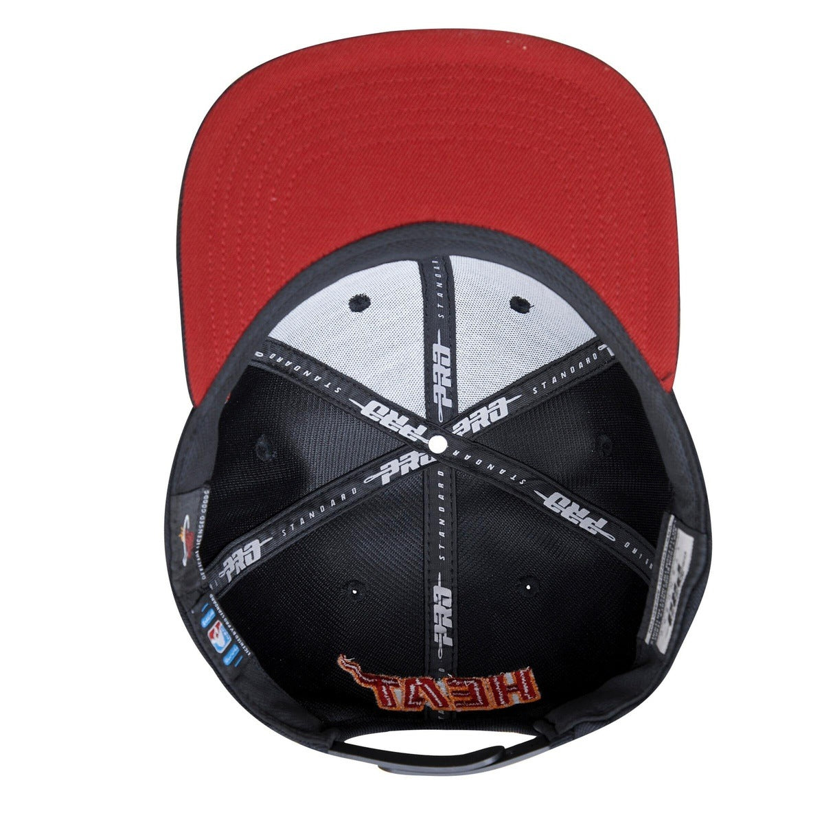 NBA MIAMI HEAT RETRO CLASSIC UNISEX LOGO WOOL SNAPBACK HAT (BLACK)