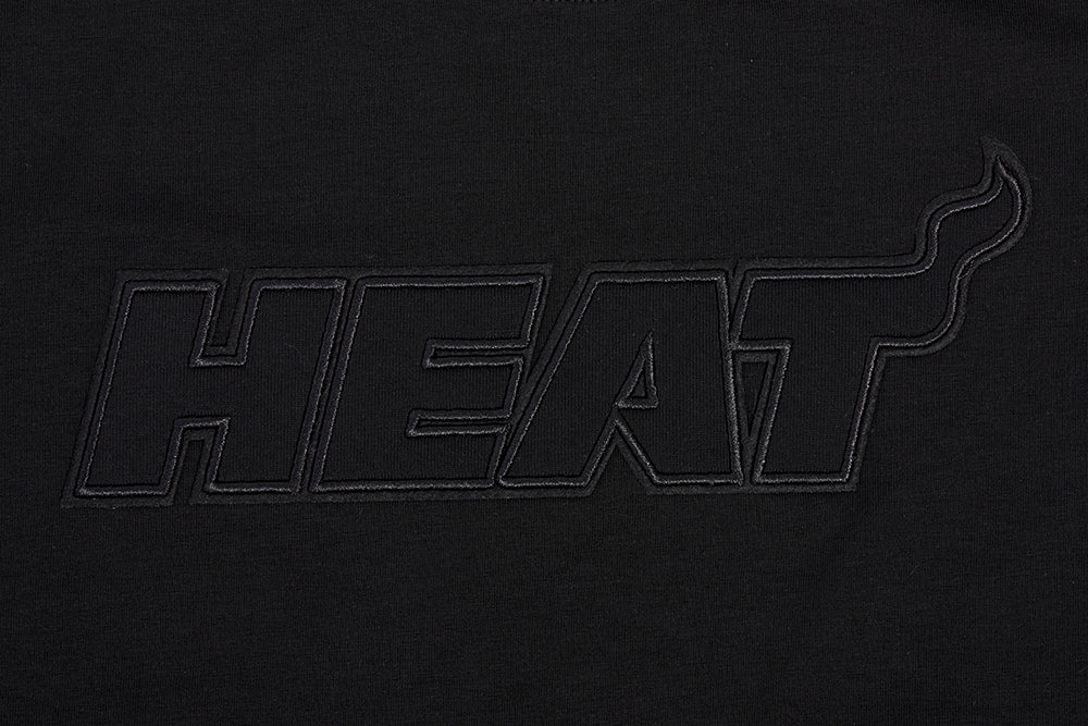 NBA MIAMI HEAT NEUTRAL T-SHIRT À COUPE CARRÉE POUR FEMME (NOIR)