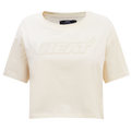 NBA MIAMI HEAT NEUTRAL T-SHIRT À COUPE CARRÉE POUR FEMME (COQUILLE D'ŒUF)