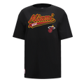 NBA MIAMI HEAT SCRIPT TAIL WOMEN'S BOYFRIEND TEE (BLACK)