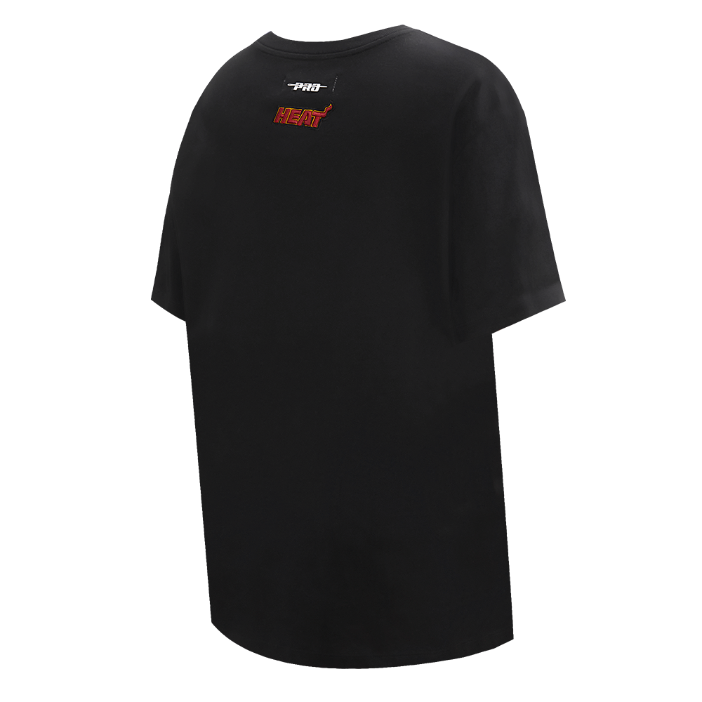 NBA MIAMI HEAT SCRIPT TAIL WOMEN'S BOYFRIEND TEE (BLACK)
