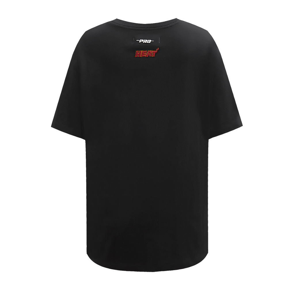 NBA MIAMI HEAT SCRIPT TAIL WOMEN'S BOYFRIEND TEE (BLACK)