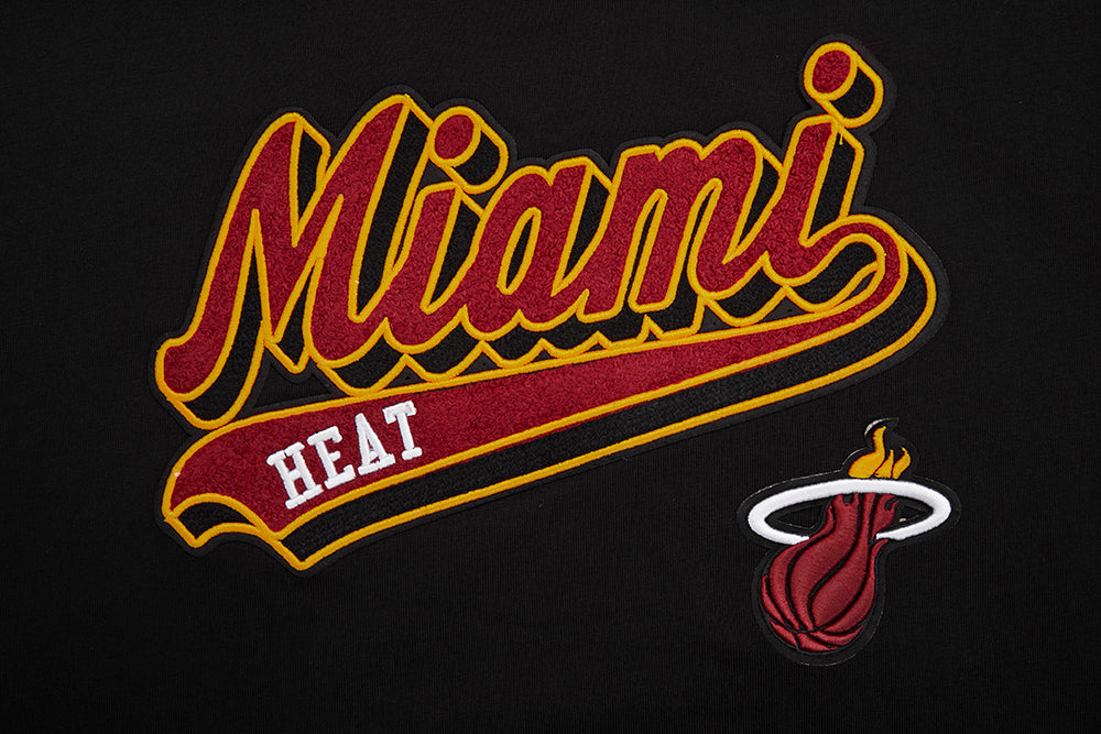 NBA MIAMI HEAT SCRIPT TAIL WOMEN'S BOYFRIEND TEE (BLACK)