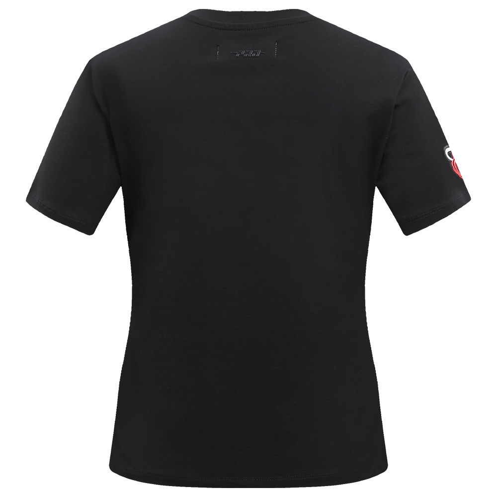 NBA MIAMI HEAT CLASSIC T-SHIRT AJUSTÉ À MANCHES COURTES POUR FEMME (NOIR)