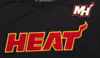 NBA MIAMI HEAT CLASSIC T-SHIRT AJUSTÉ À MANCHES COURTES POUR FEMME (NOIR)