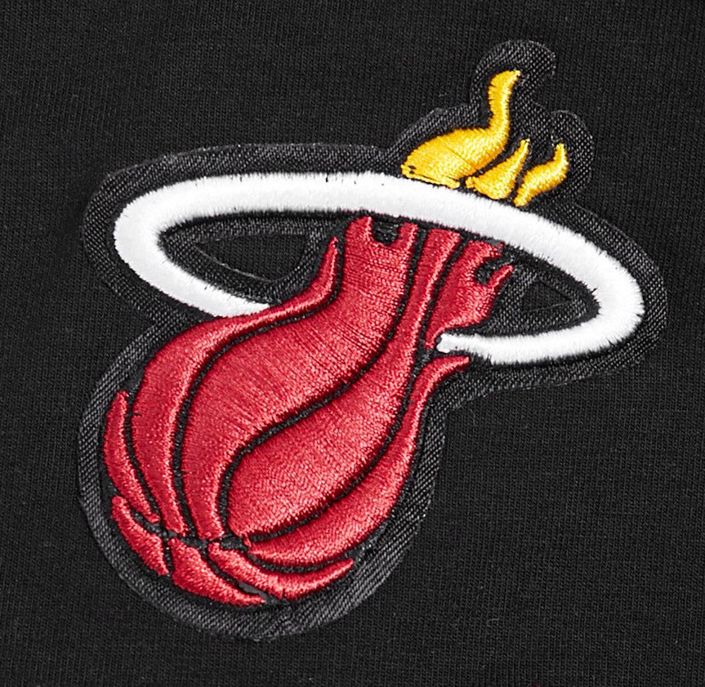 NBA MIAMI HEAT CLASSIC T-SHIRT AJUSTÉ À MANCHES COURTES POUR FEMME (NOIR)
