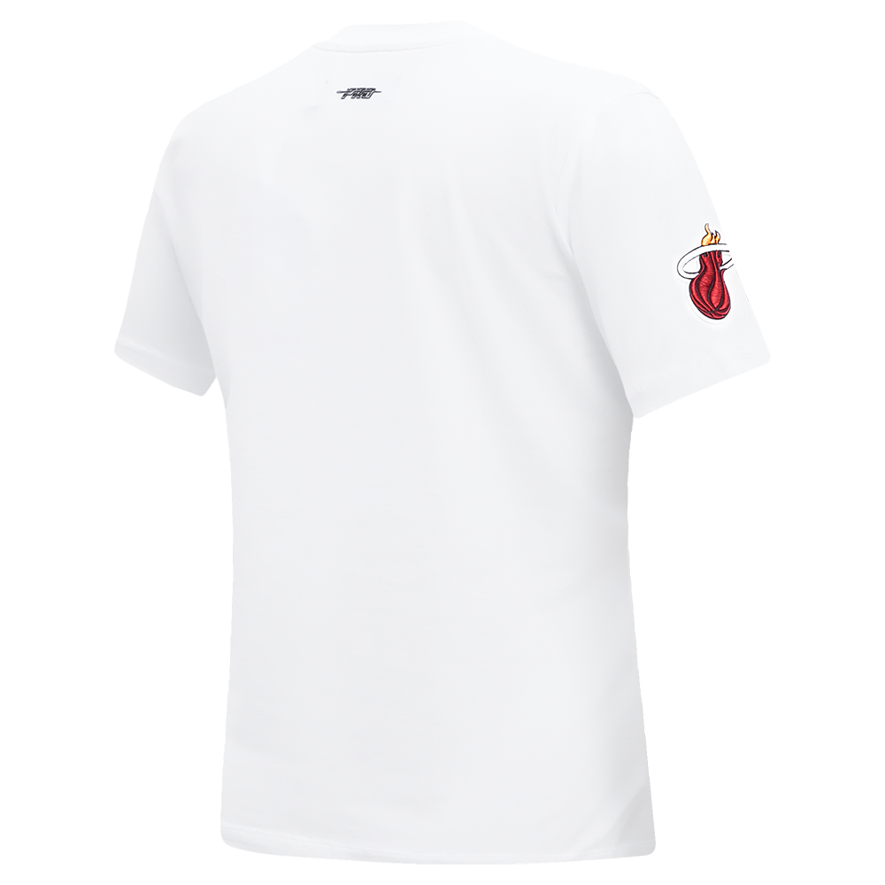 NBA MIAMI HEAT CLASSIC T-SHIRT AJUSTÉ À MANCHES COURTES POUR FEMME (BLANC)