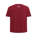 NBA MIAMI HEAT CLASSIC T-SHIRT EN JERSEY SIMPLE POUR GARÇON JUNIOR (ROUGE CARDINAL)