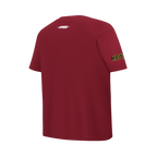 NBA MIAMI HEAT CLASSIC T-SHIRT EN JERSEY SIMPLE POUR GARÇON JUNIOR (ROUGE CARDINAL)