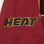NBA MIAMI HEAT CLASSIC T-SHIRT EN JERSEY SIMPLE POUR GARÇON JUNIOR (ROUGE CARDINAL)
