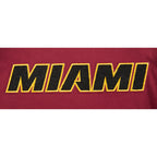 NBA MIAMI HEAT CLASSIC BIG BOY'S SS STRIPED RIB TEE (CARDINAL RED)