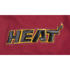 NBA MIAMI HEAT CLASSIC BIG BOY'S SS STRIPED RIB TEE (CARDINAL RED)