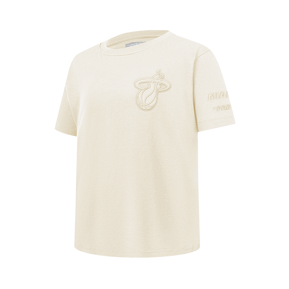 NBA MIAMI HEAT NEUTRAL BIG BOYS SINGLE JERSEY TEE (EGGSHELL)