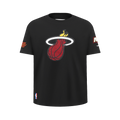 NBA MIAMI HEAT RETRO CLASSIC BIG BOY'S SS TEE (BLACK)