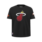 NBA MIAMI HEAT RETRO CLASSIC BIG BOY'S SS TEE (BLACK)