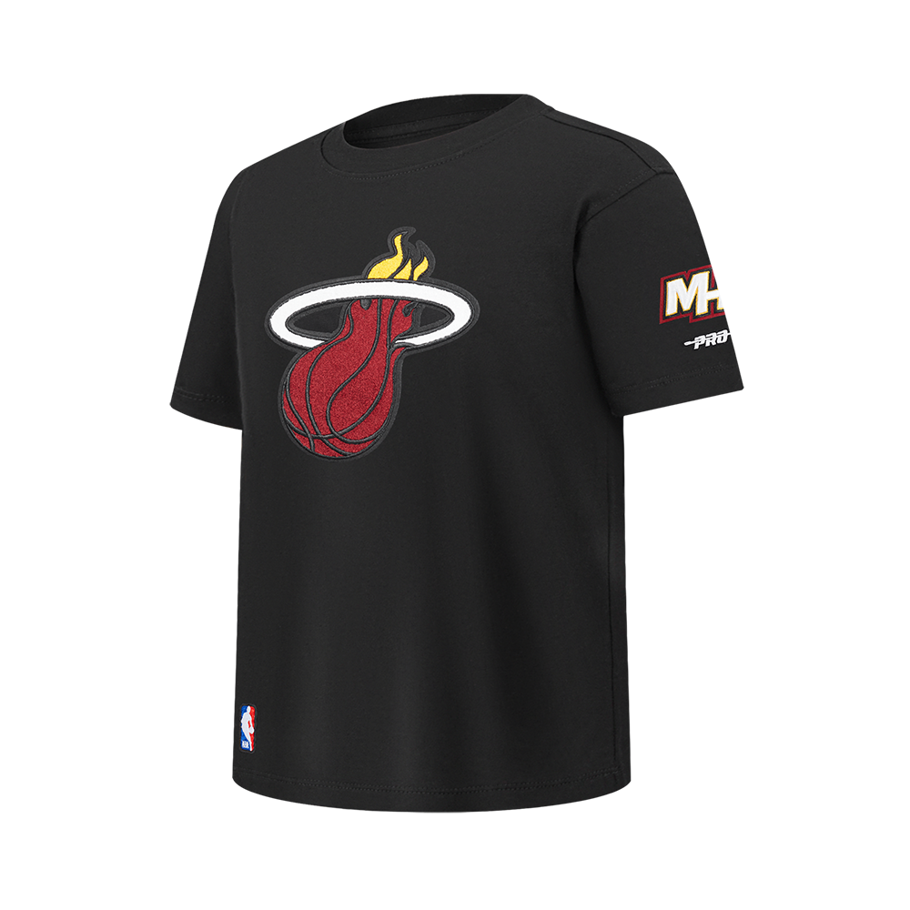 NBA MIAMI HEAT RETRO CLASSIC BIG BOY'S SS TEE (BLACK)