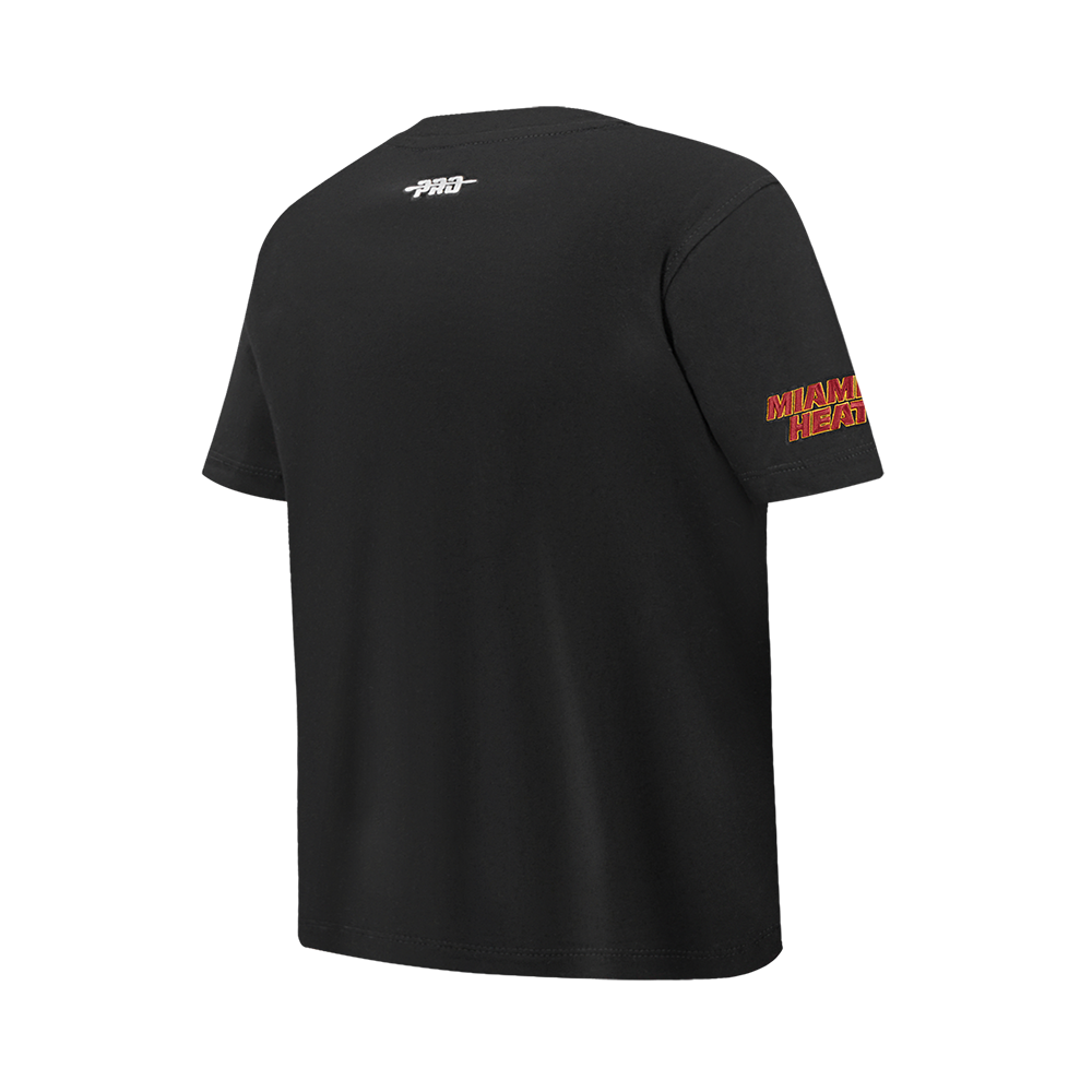 NBA MIAMI HEAT RETRO CLASSIC BIG BOY'S SS TEE (BLACK)