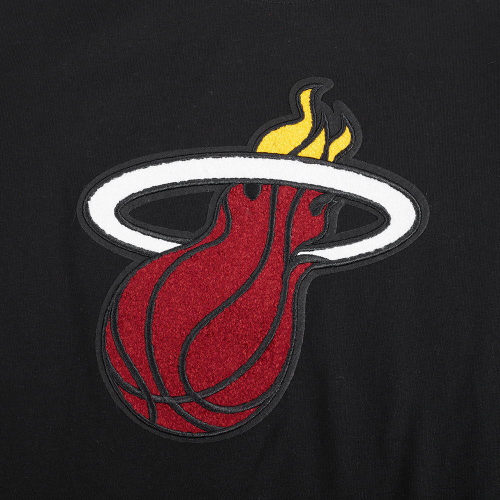 NBA MIAMI HEAT RETRO CLASSIC BIG BOY'S SS TEE (BLACK)
