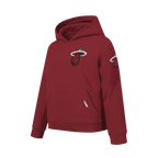 NBA MIAMI HEAT CLASSIC BIG BOY'S FLC PO HOODIE (CARDINAL RED)