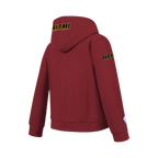 NBA MIAMI HEAT CLASSIC BIG BOY'S FLC PO HOODIE (CARDINAL RED)