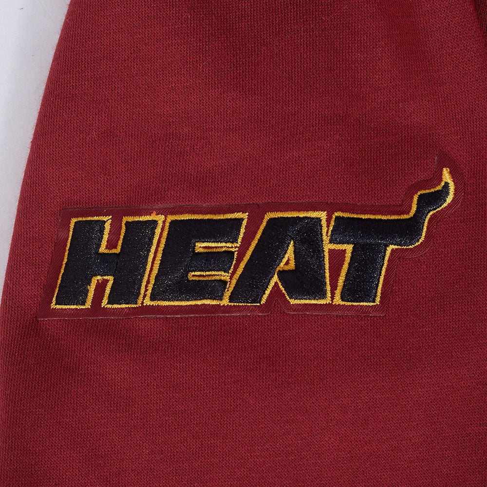 NBA MIAMI HEAT CLASSIC BIG BOY'S FLC PO HOODIE (CARDINAL RED)