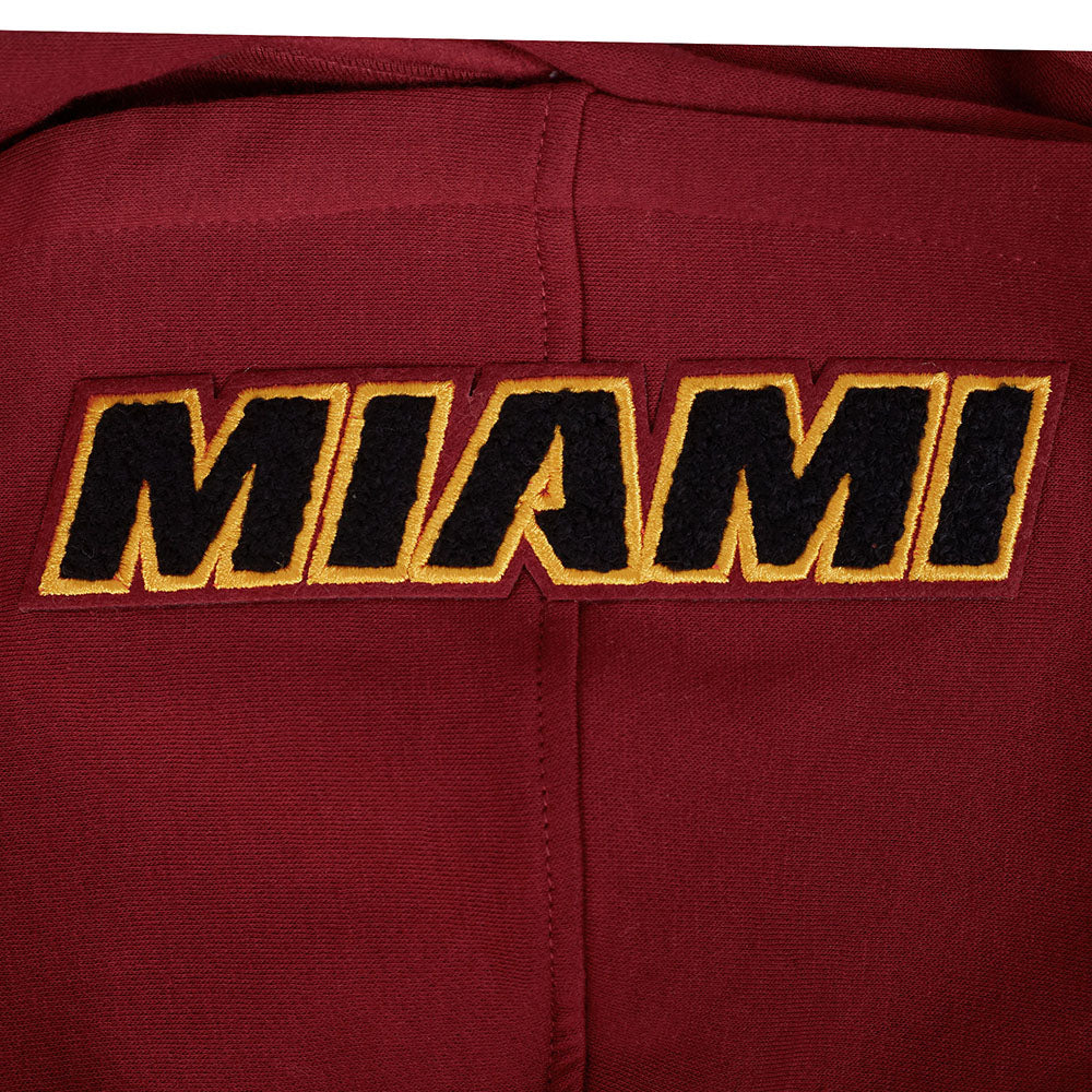 NBA MIAMI HEAT CLASSIC BIG BOY'S FLC PO HOODIE (CARDINAL RED)